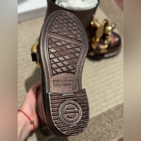 JW Anderson Brown Glitter Rubber Ankle Boot(Rain Boot) Size 36 - Picture 5 of 12